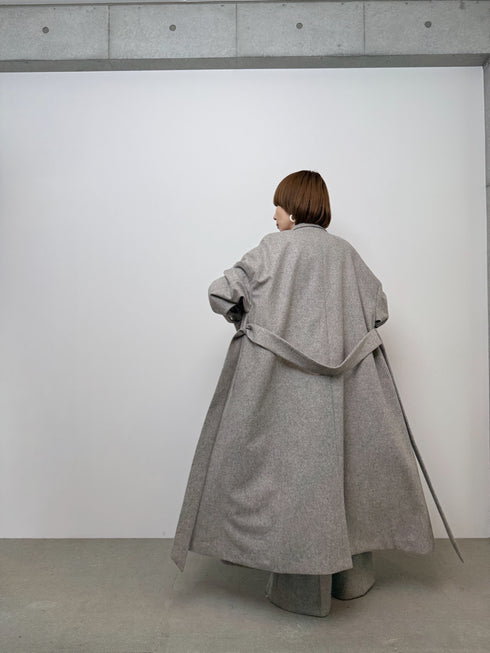 3piece - flannel wrap coat