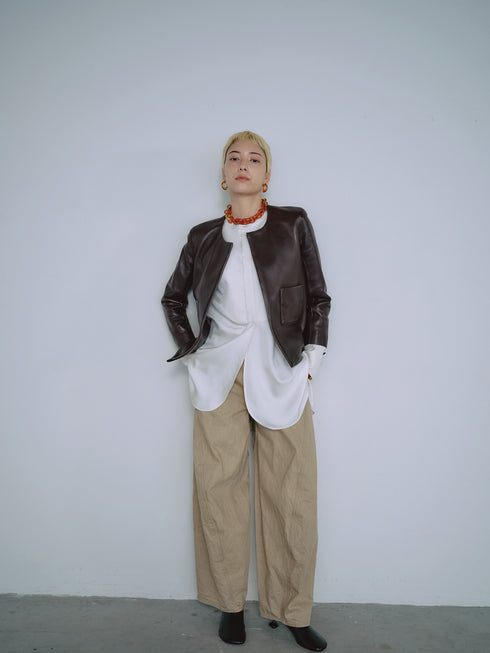 1205. Entrefino lamb leather jacket 02(予約商品)