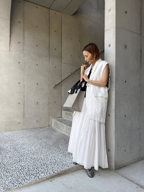 ✧ NEW ✧ rich linen jilet(予約商品)