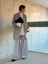 1052. silk wool shawl collar jacket