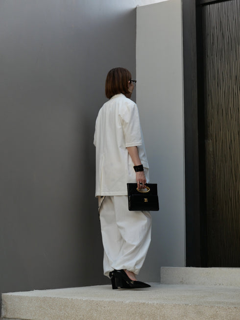 1226. cotton cashmere shawl collar jacket(先行予約)