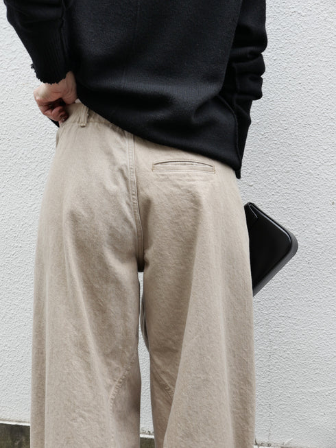 1206. cocoon denim-vintage beige(予約商品)