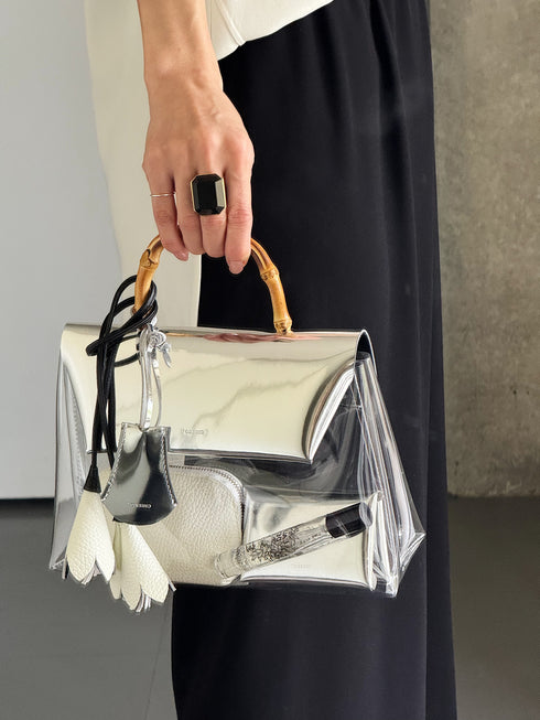 ORIGAMI- bamboo clear bag