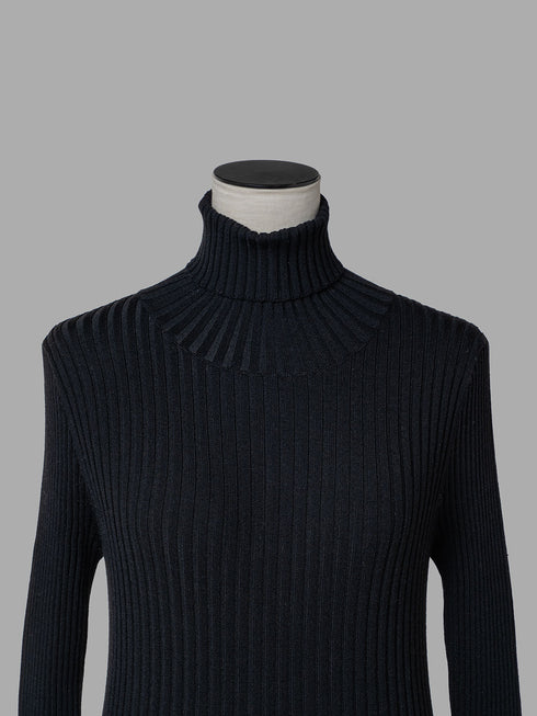 1214. line rib turtle knit(予約商品)
