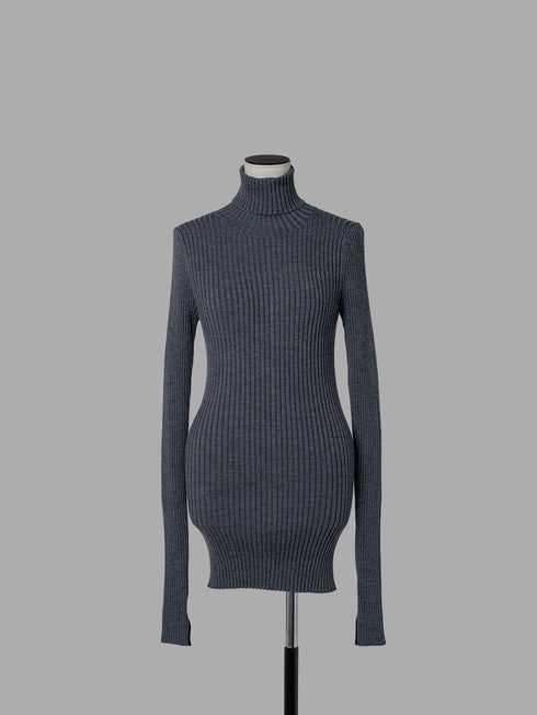 1214. line rib turtle knit(予約商品)