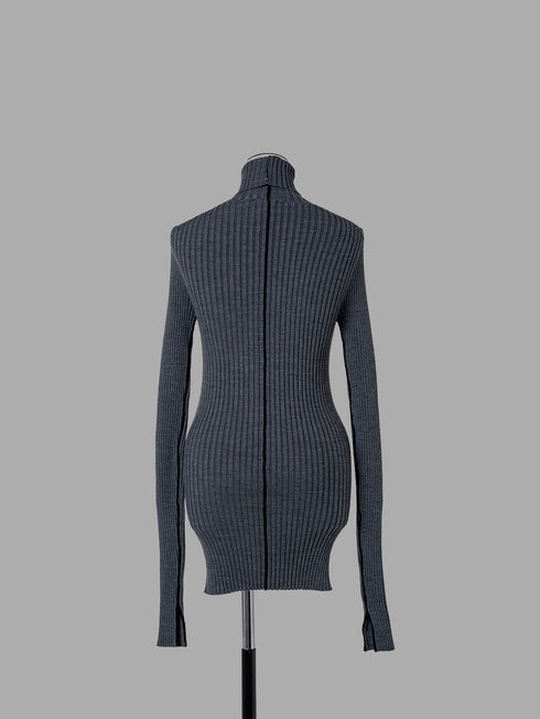 1214. line rib turtle knit(予約商品)