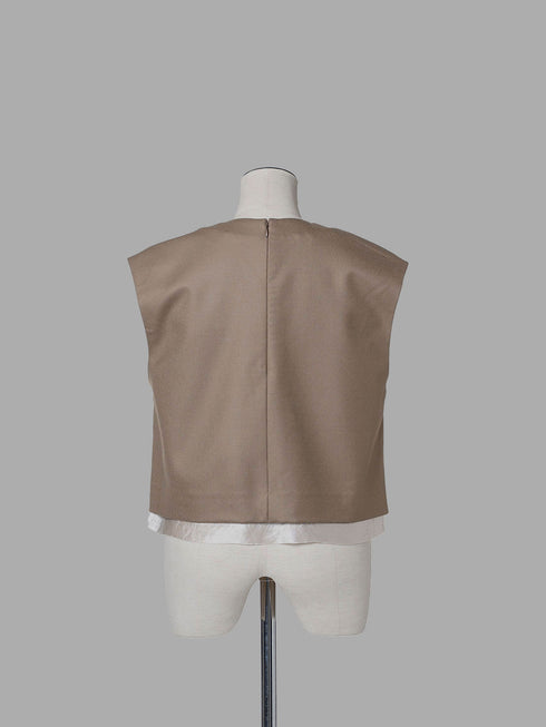 1209. smooth wool vest top(予約商品)