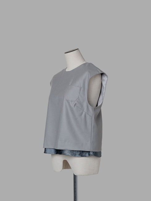 1209. smooth wool vest top(予約商品)