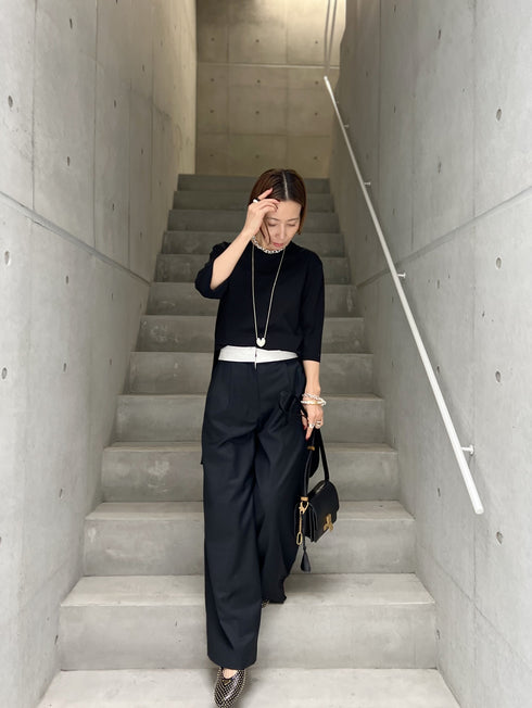 silk wool marvelt pants(予約商品)