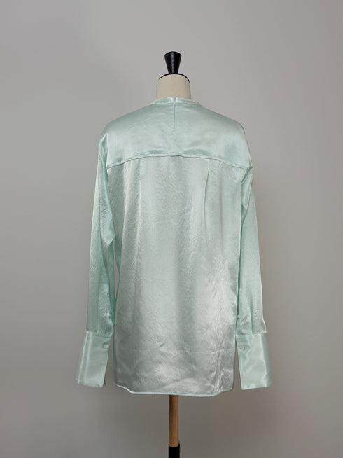 plain satin shirt