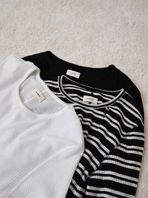 【basic line】All day long cutsew(cashmere &silk blend)(即納)