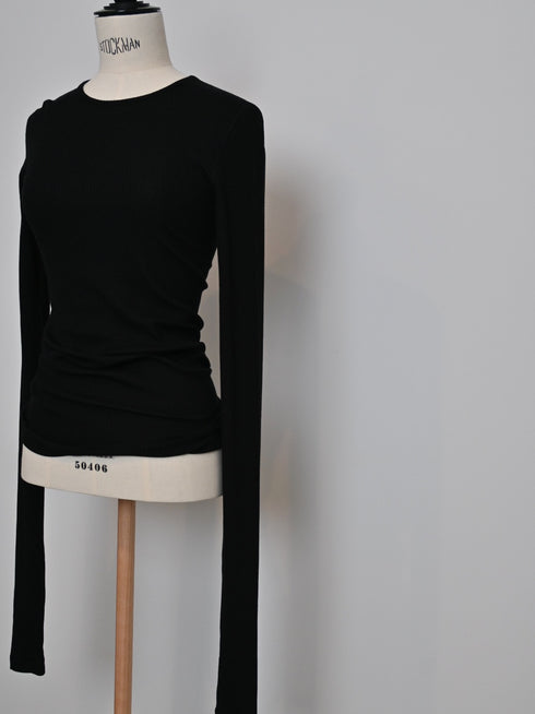 【basic line】All day long cutsew(cashmere &silk blend)(即納)