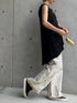 1099. rich linen fringe tank(予約商品)