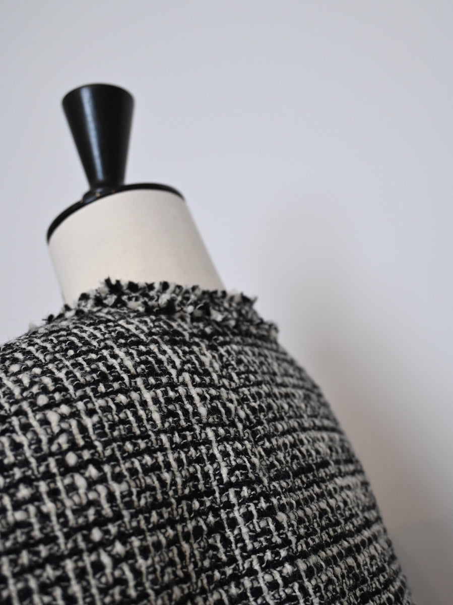 egg zip vest（wool tweed）｜CHIEKO+(チエコプラス)公式通販