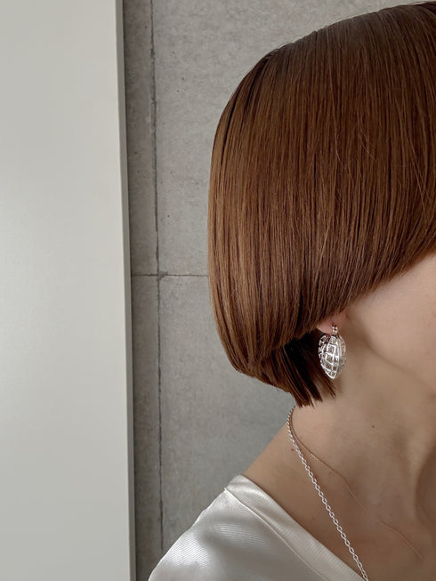 peekaboo heart hoop pierce