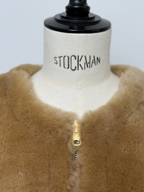 1201. Elise shearling cape jacket(予約商品)※ギフトあり