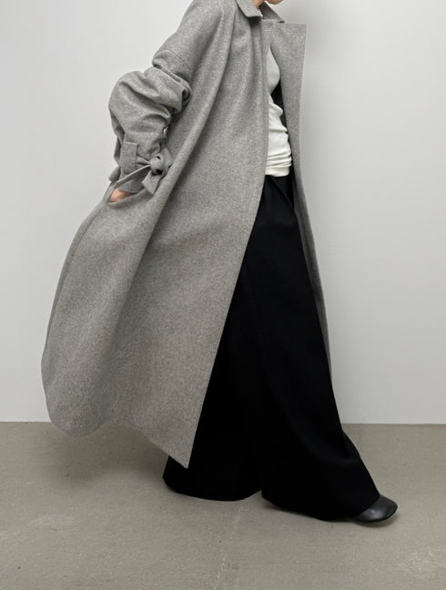 3piece - flannel wrap coat