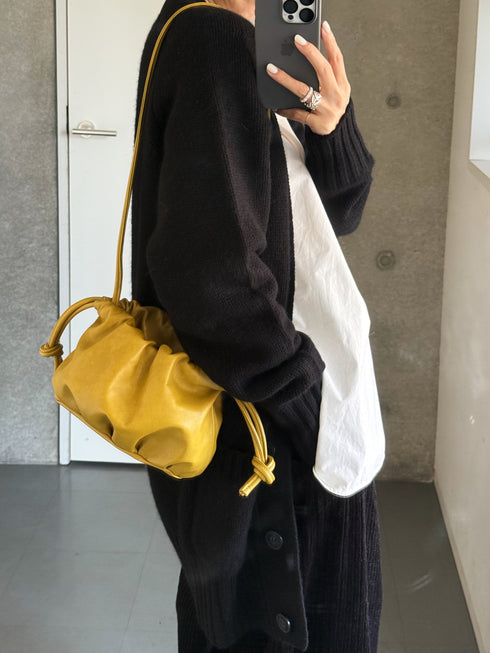 lamb leather shoulder bag