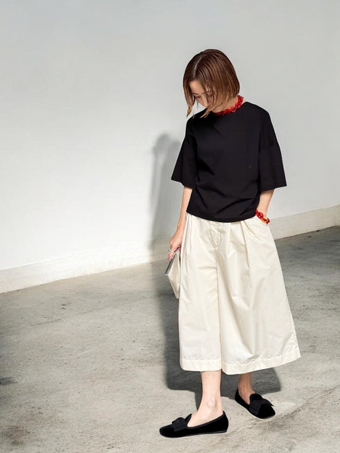 "NEW" airy wide cropped(予約商品)