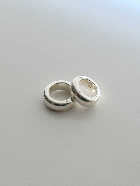 "NEW" middle ring 925 - one diamond(オーダー品)