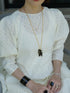1224. jacquard form peplum top(先行予約)
