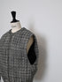 egg zip vest(wool tweed)