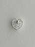 peekaboo heart petite pierce/earring