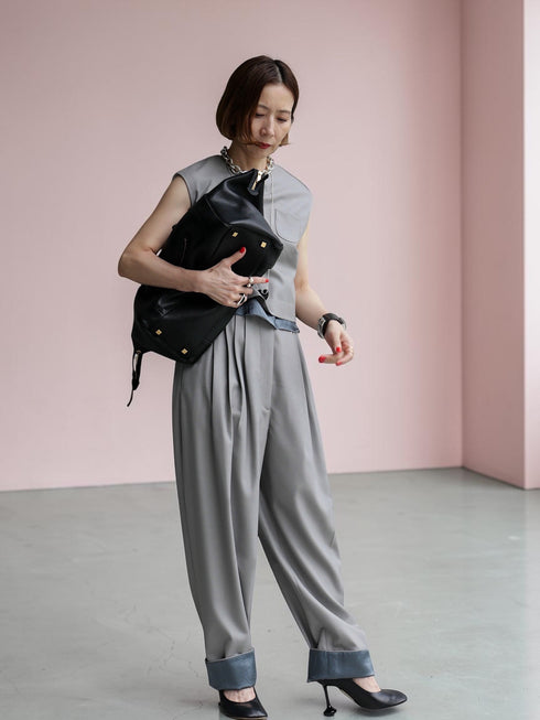 1209. smooth wool vest top(予約商品)