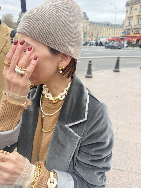 "NEW" star&pearl long necklace (先行予約販売)