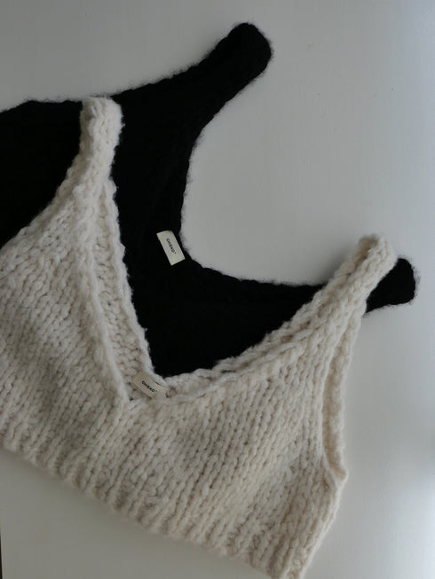 1087. luxe knit 03 bustier (baby cashmere)