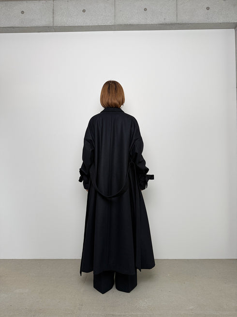 3piece - flannel wrap coat