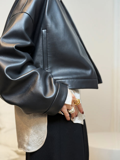 Entrefino lamb leather jacket