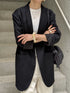 1052. silk wool shawl collar jacket