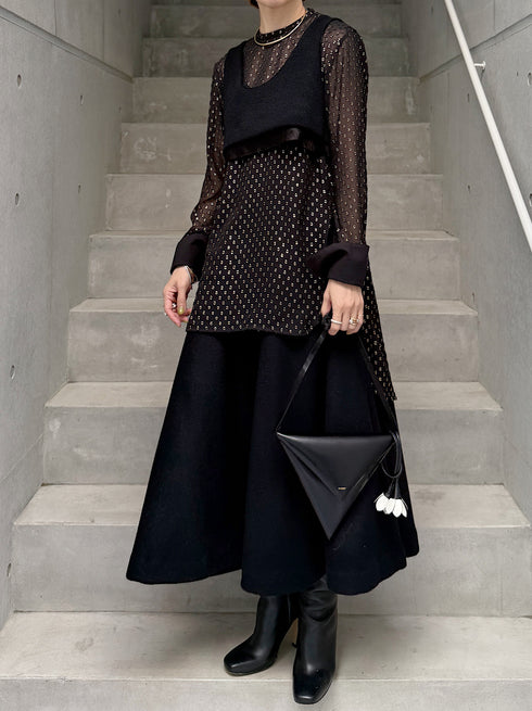 sheer dot dress shirt