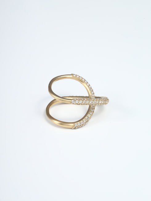 ✧ NEW ✧ N°50 loop pave ring