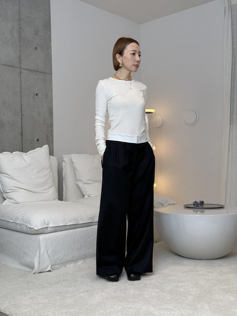 【basic line】back line cut sew(予約商品)