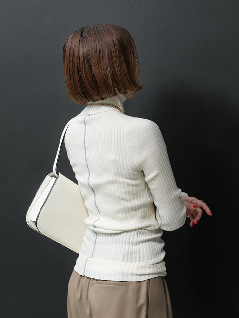 1214. line rib turtle knit(予約商品)