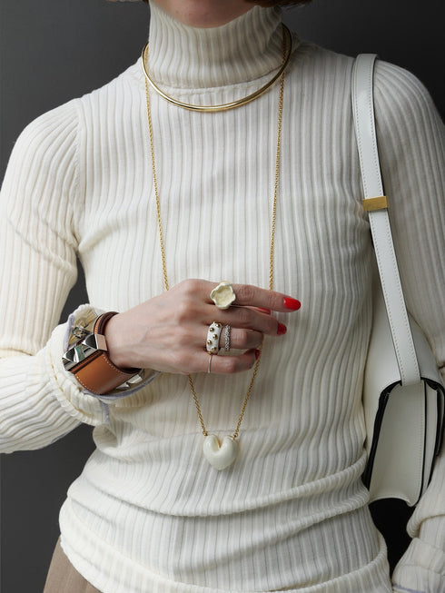 1214. line rib turtle knit(予約商品)
