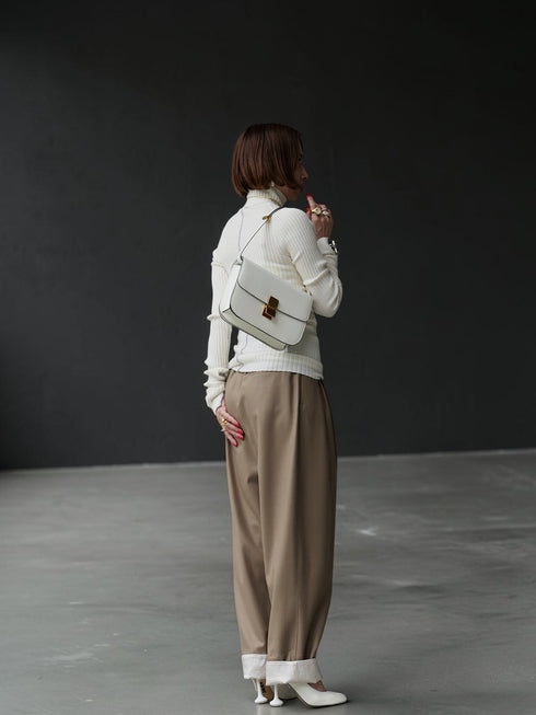 1214. line rib turtle knit(予約商品)