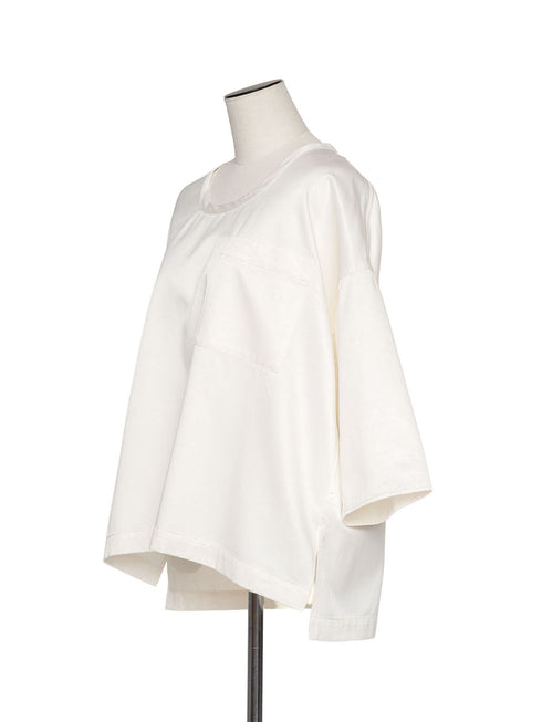 1022. cupro-cotton pullover