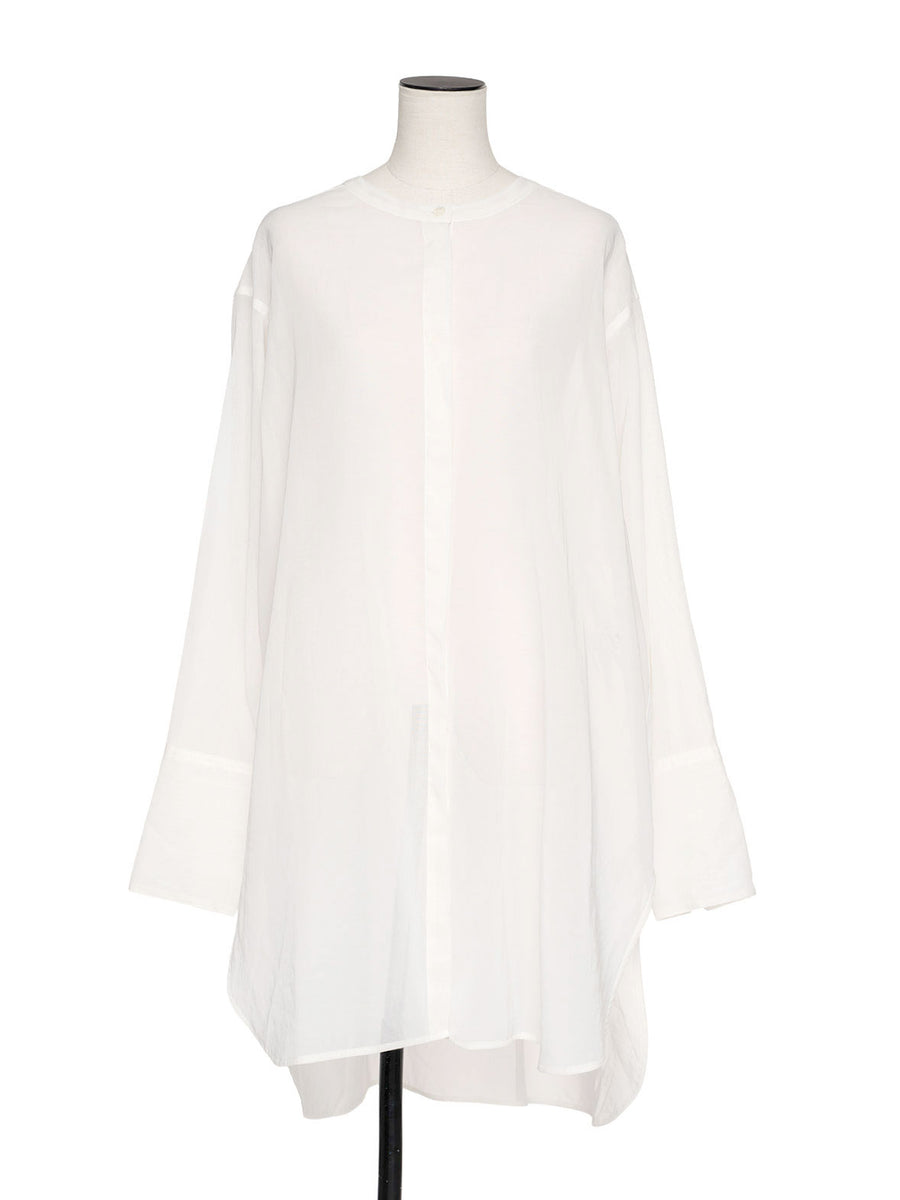 chiekoplus チエコプラス コットンシルクドレスシャツ wear25SS｜CHIEKO+(チエコプラス)公式通販