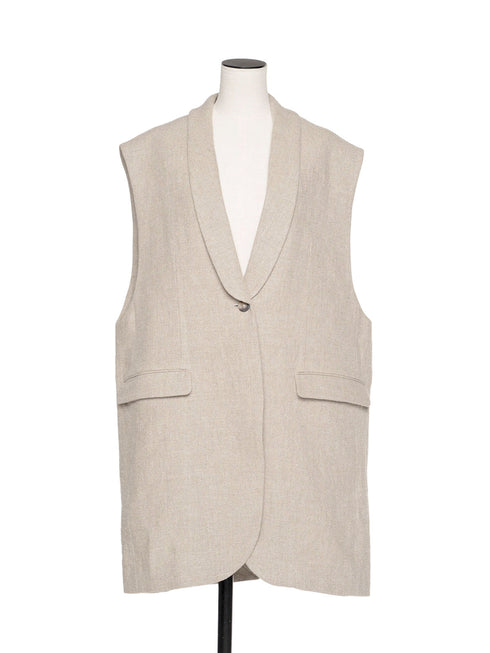 1017. rich linen jilet
