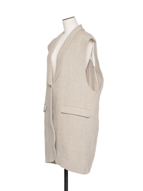 1017. rich linen jilet
