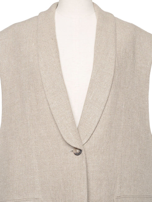 ✧ NEW ✧ rich linen jilet(予約商品)