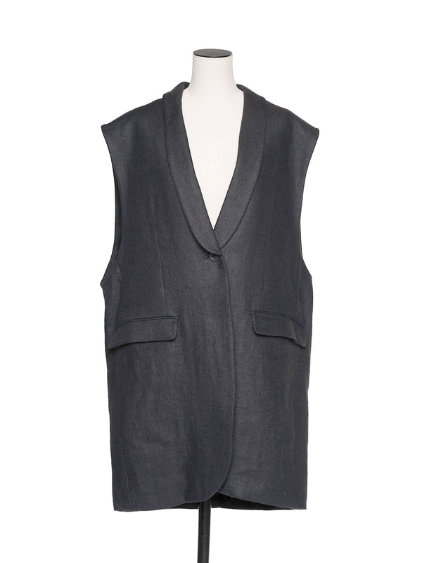 ✧ NEW ✧ rich linen jilet(予約商品)