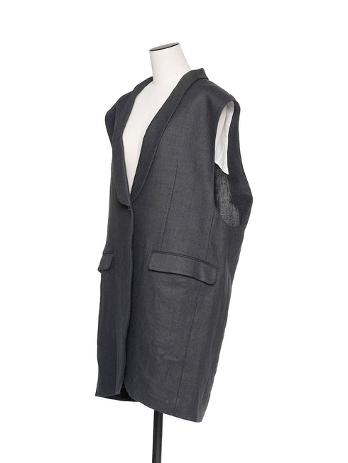 ✧ NEW ✧ rich linen jilet(予約商品)