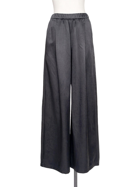 1011. cupro-cotton cylinder wide pants