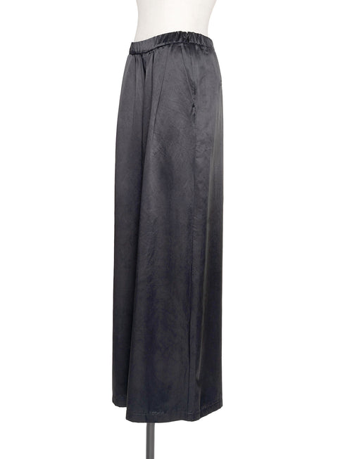 1011. cupro-cotton cylinder wide pants