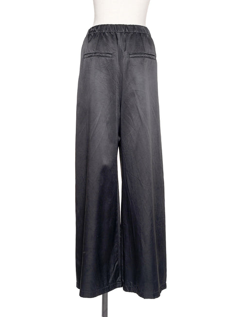1011. cupro-cotton cylinder wide pants