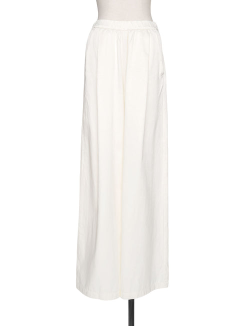 1011. cupro-cotton cylinder wide pants
